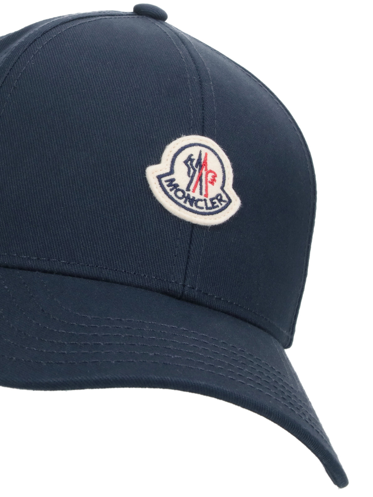 Black Curved Visor Cotton Baseball Cap