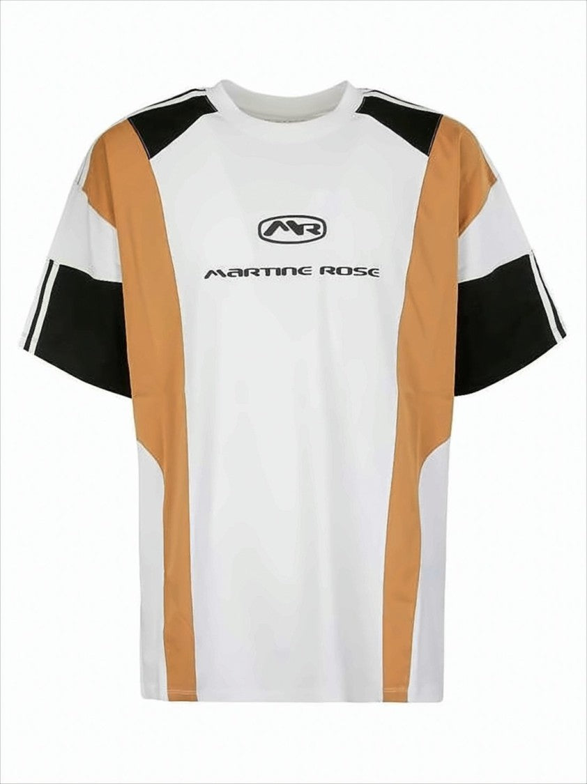 Short-Sleeve T-Shirt with Bold Color Block Design