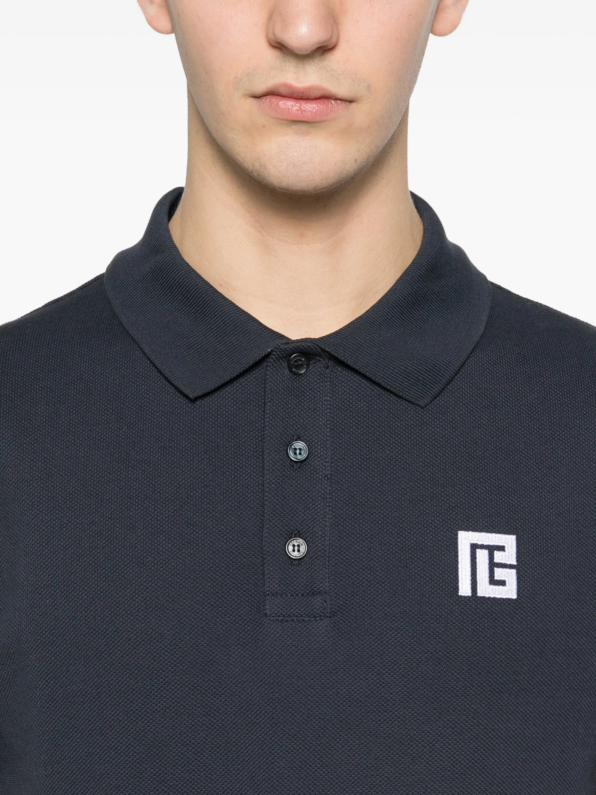 Black Classic Ss Cotton Polo Shirt