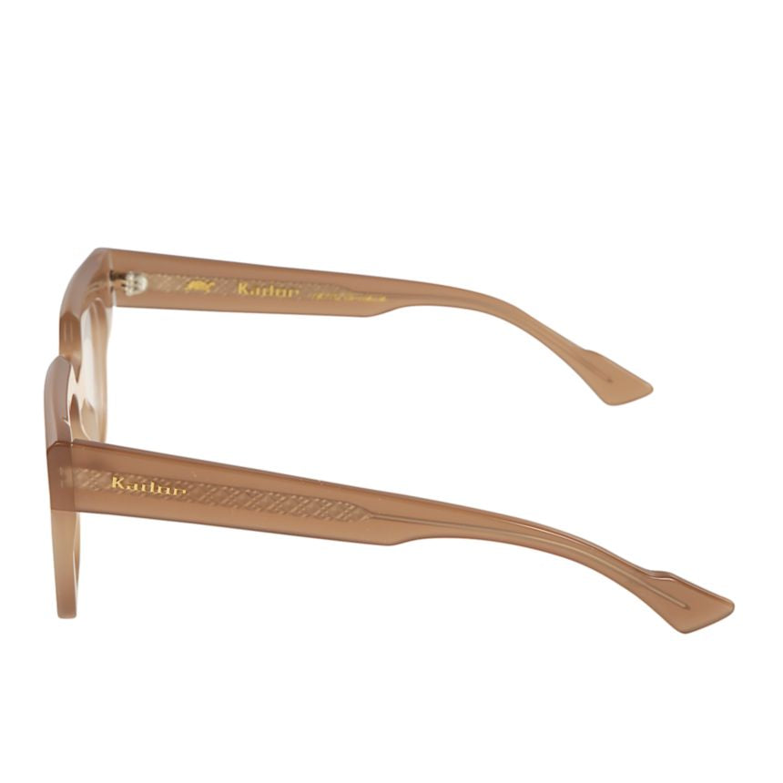 Tanya Bold Square Frame Sunglasses with Translucent Finish