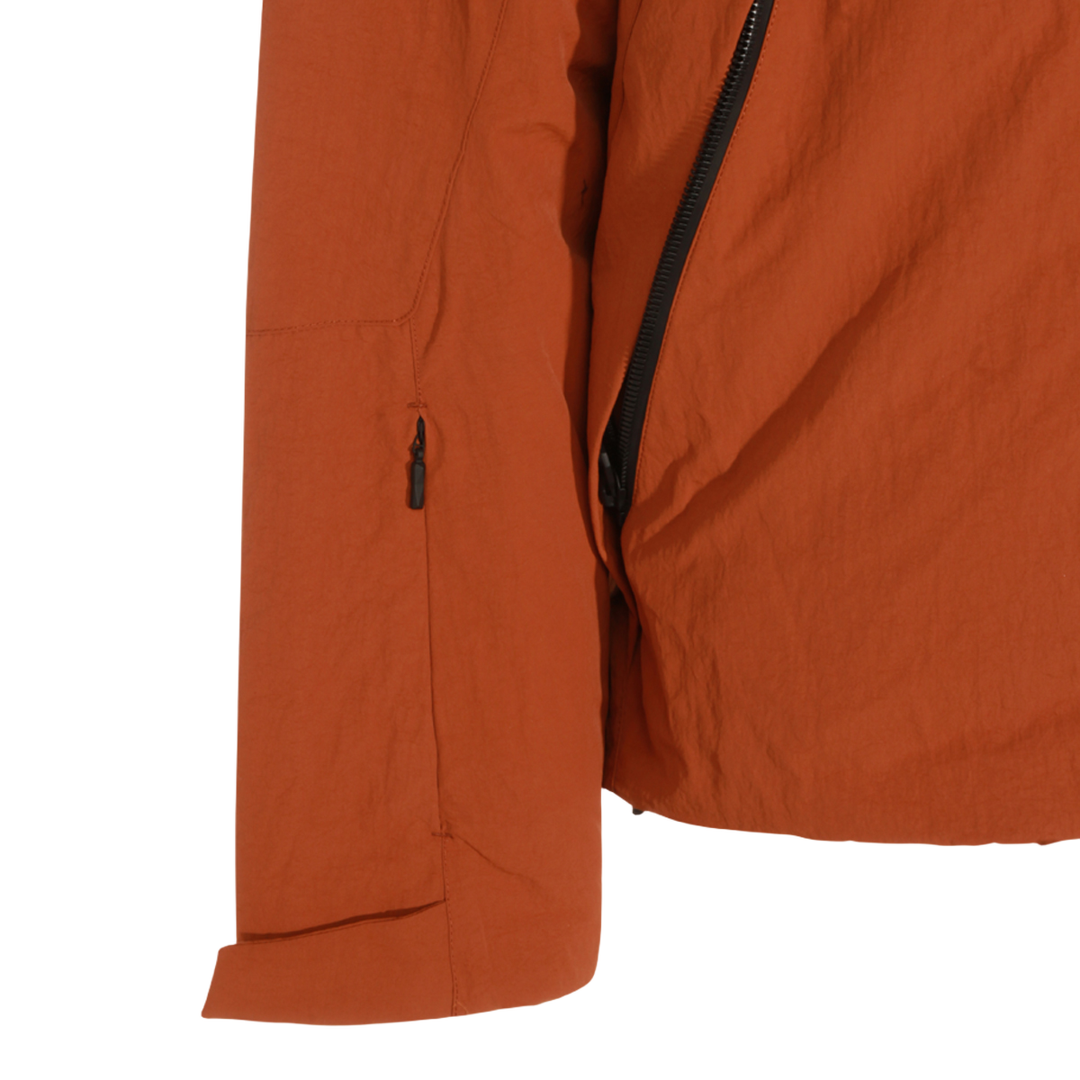 Burnt Orange Jacket with Adjustable Hood