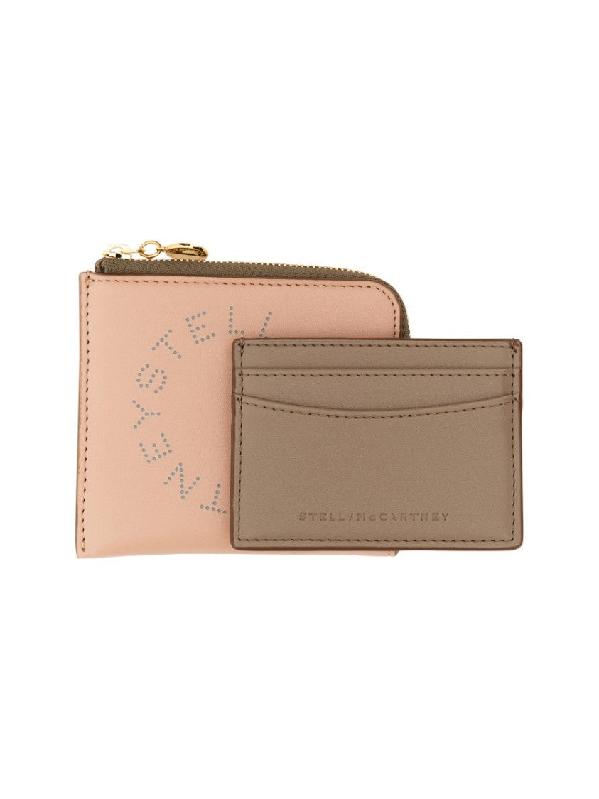 Compact Zipped Wallet With Front Logo Detail