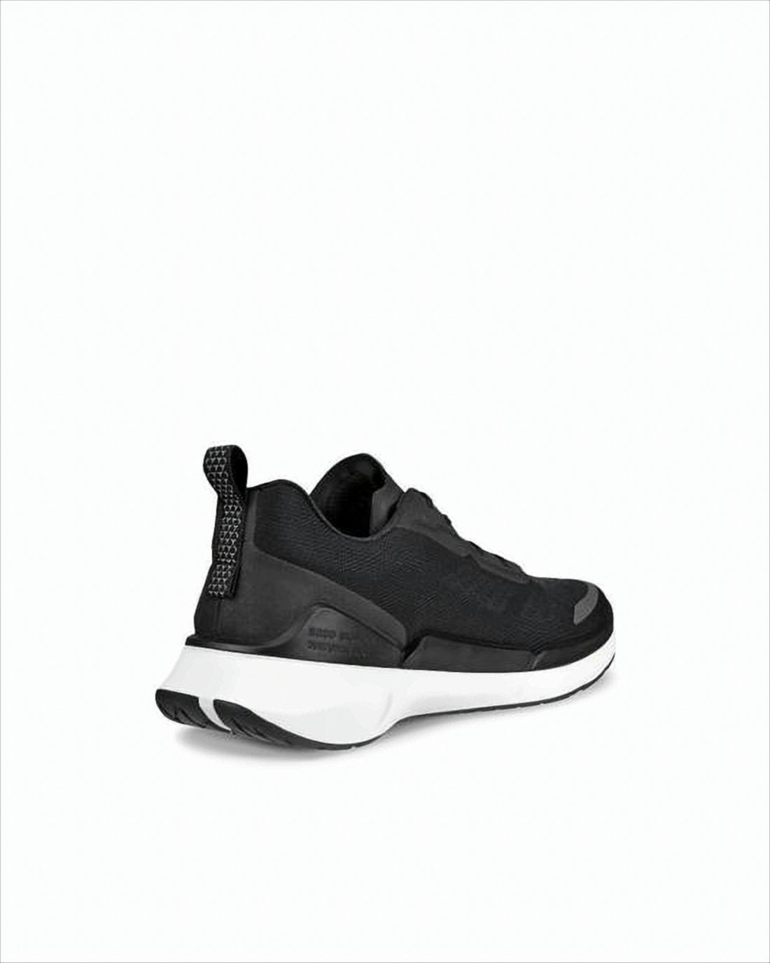 Low-Profile Black Mesh Sneakers with Rubber Sole
