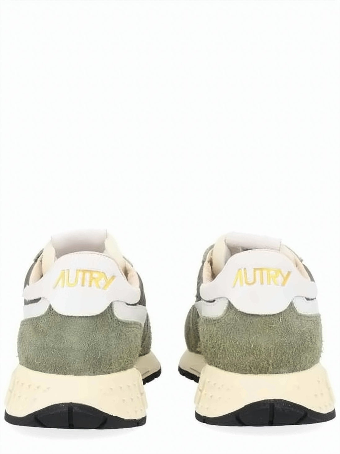 Retro Green Sneakers with Suede