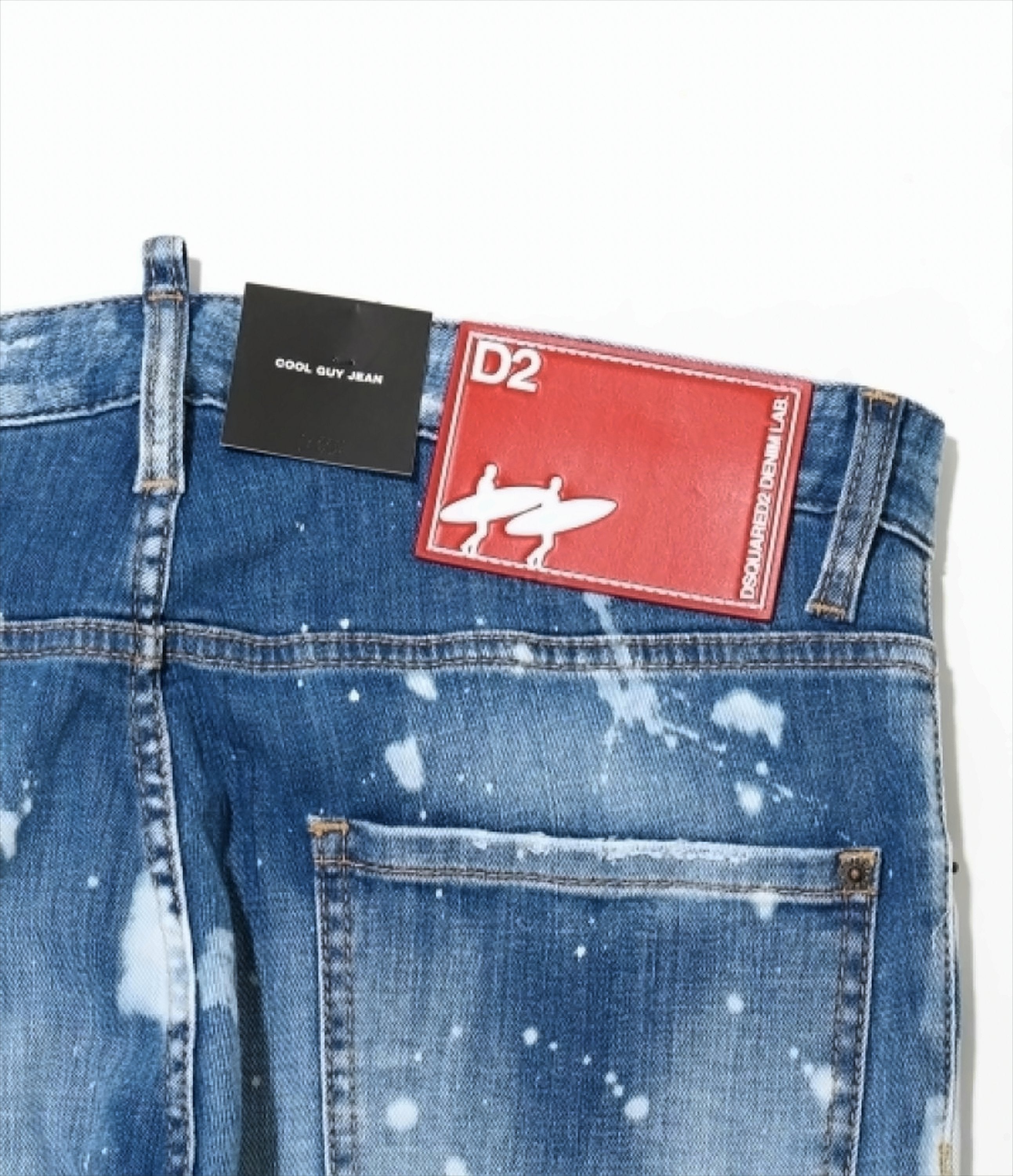 Distressed Blue Jeans