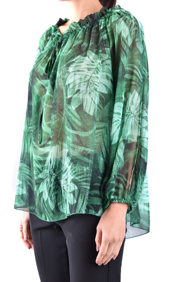 Green Shirt With All Over Print