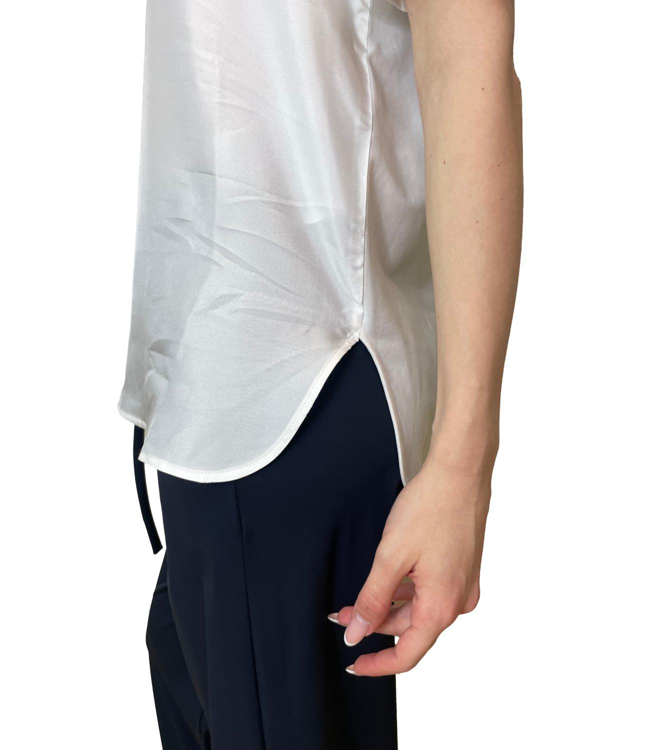 White Mmlotre Cotton Knit Top