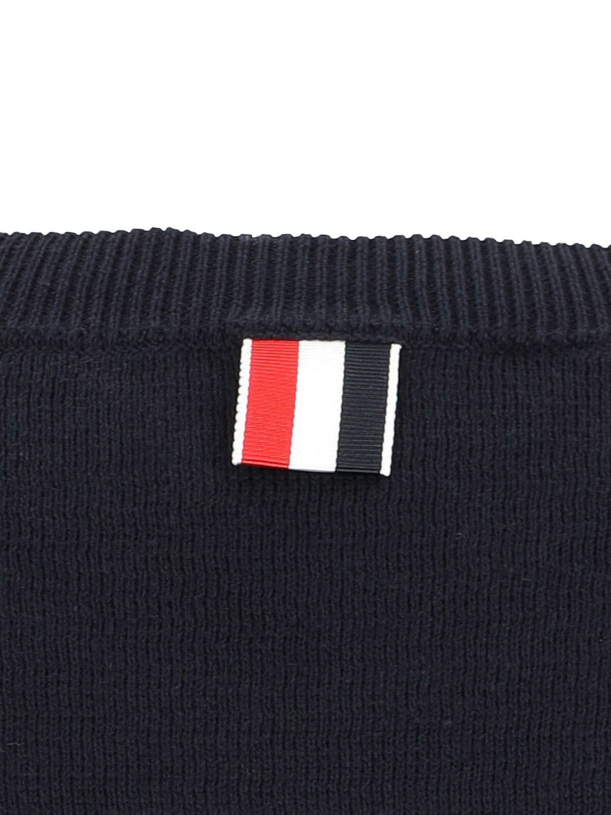 Blue 4 Bar Ribbed Sweater