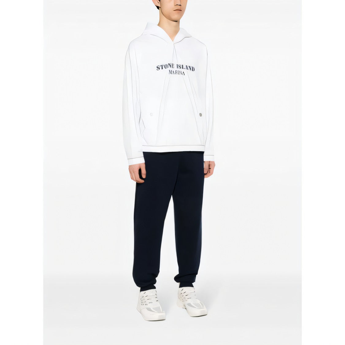 White Hooded Sweatshirt
