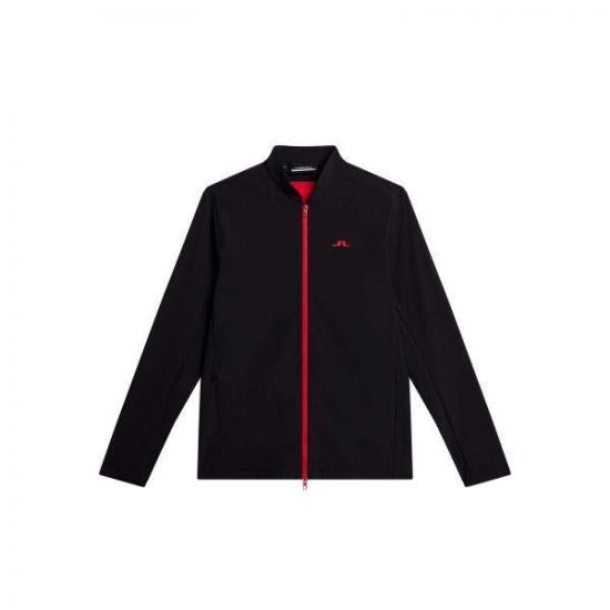 Lightweight Black Jacket with High Collar