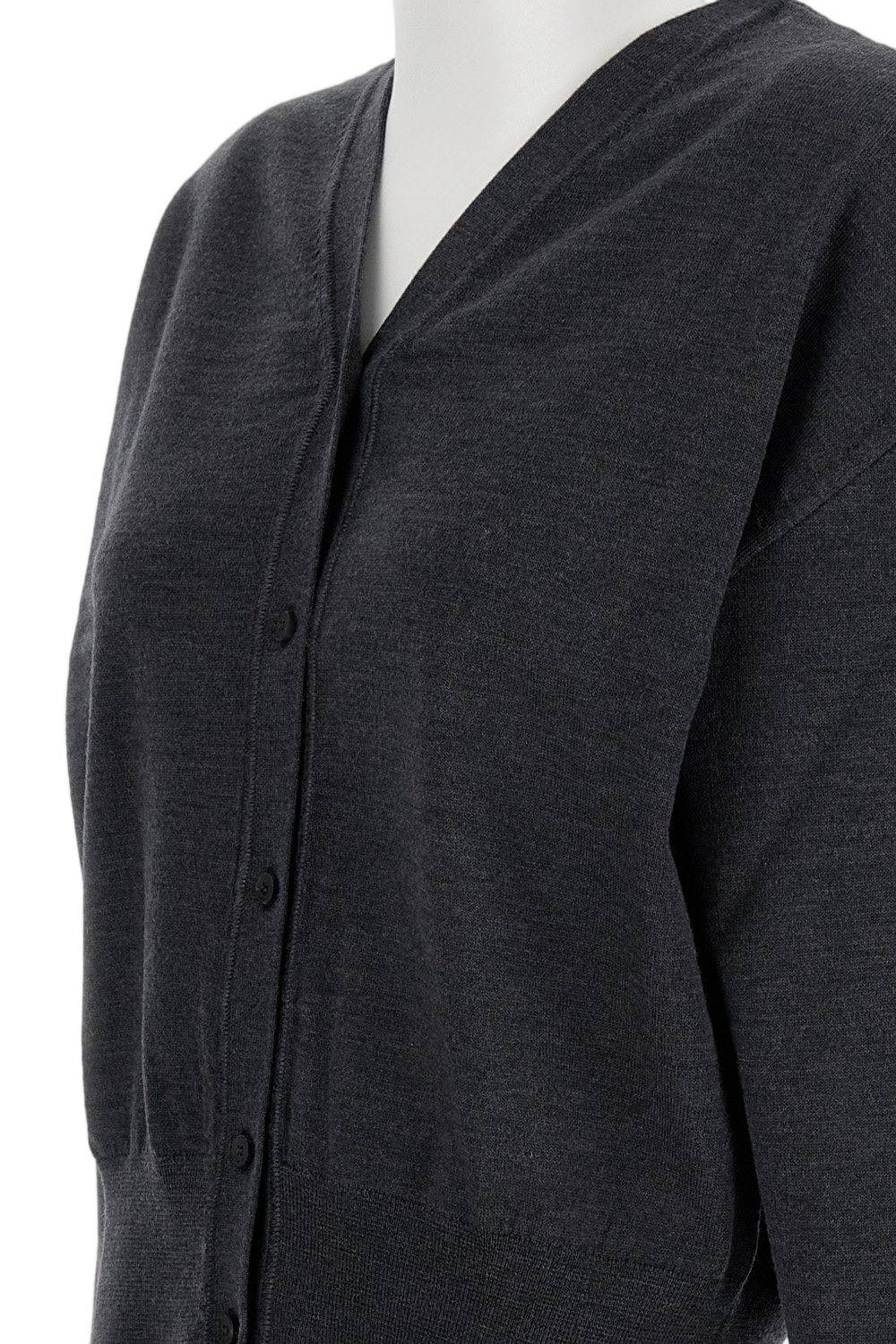 V-Neck Cropped Cardigan