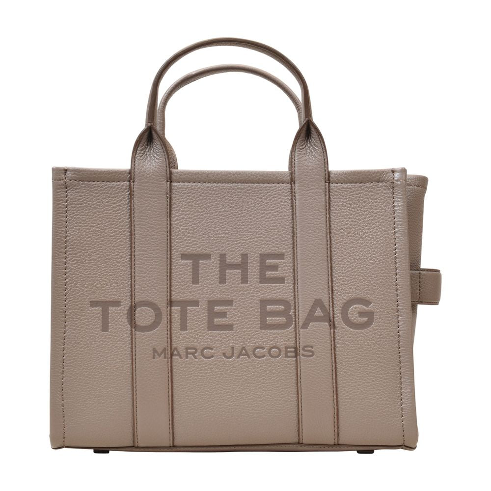 The Medium Tote Bag - Cement - Leather