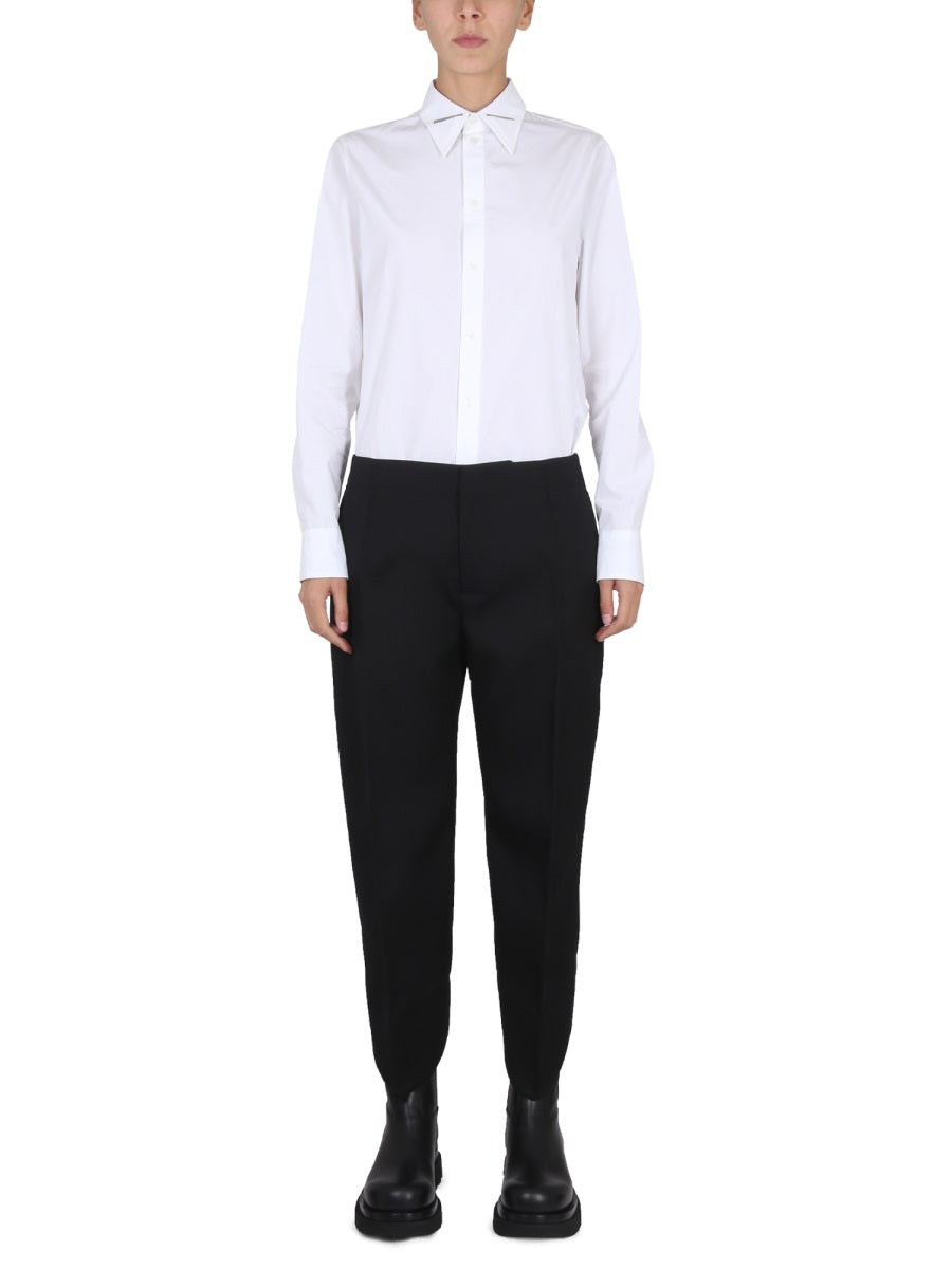 Pointed Collar Tailored Shirt
