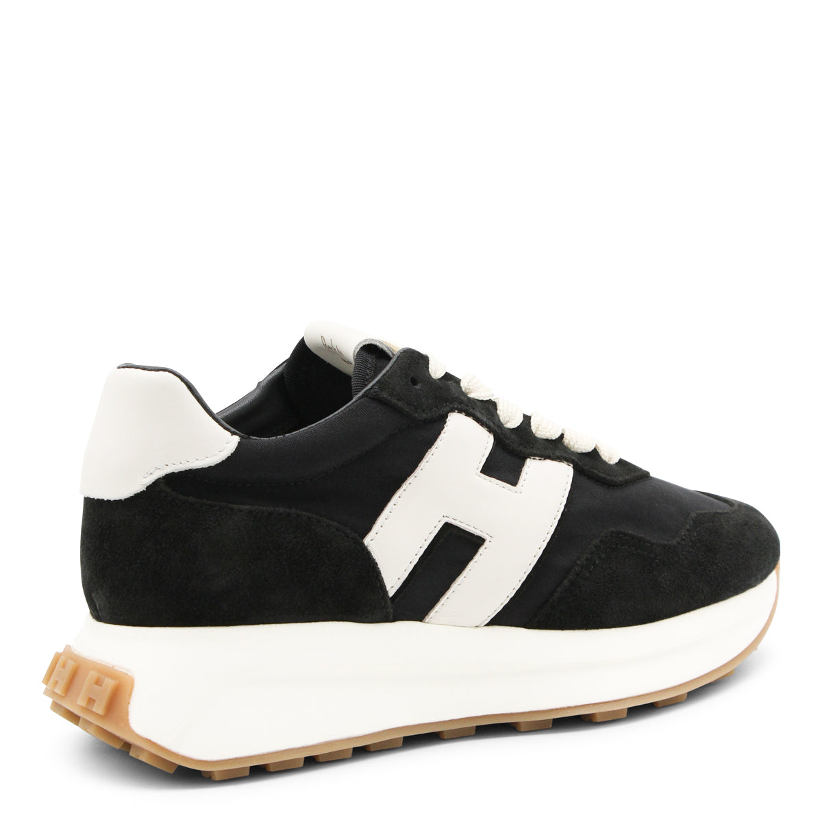 Black And White Leather Sneakers