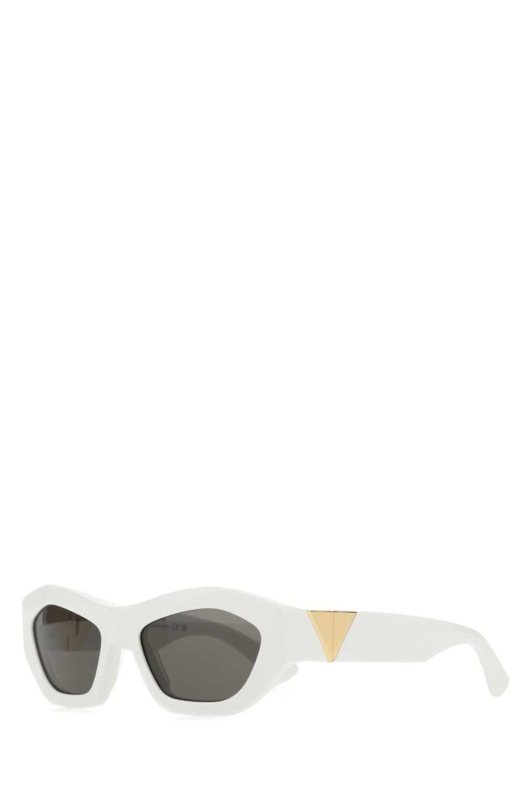 Hexagonal Faceted Acetate Sunglasses