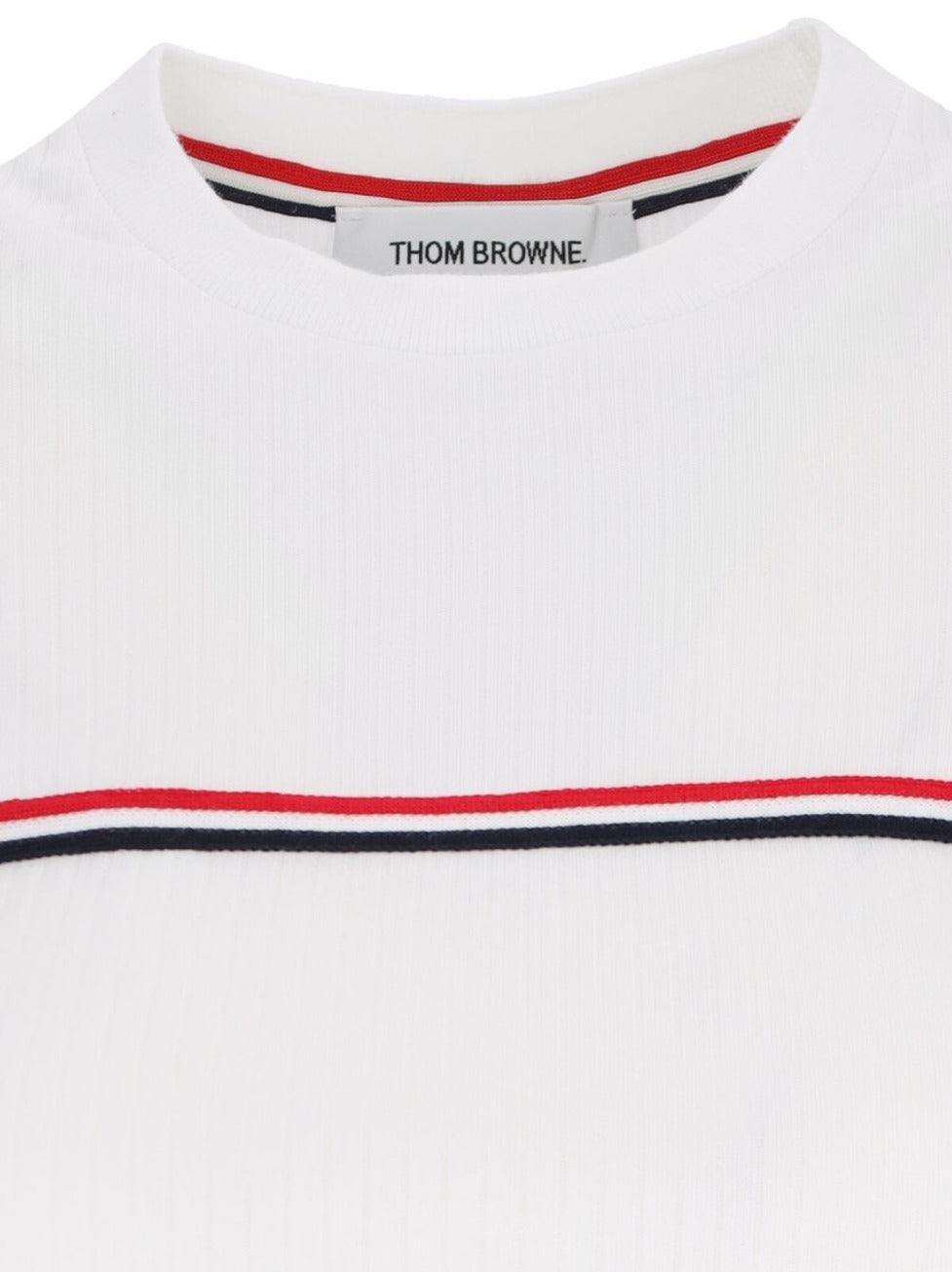 "Three Stripes" Logo T-Shirt – White