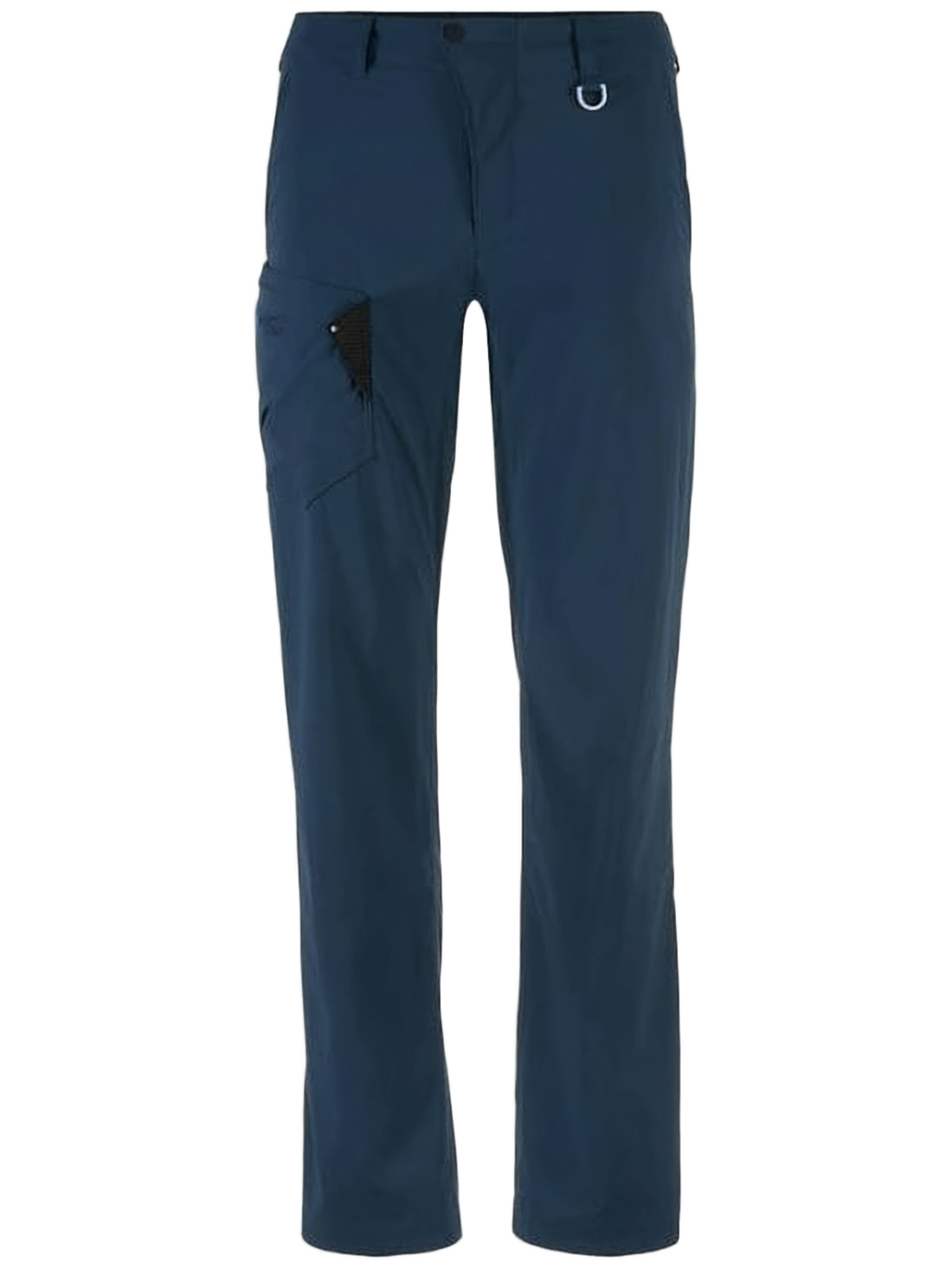 Mid-Rise Straight-Leg Pants with Flap Pocket
