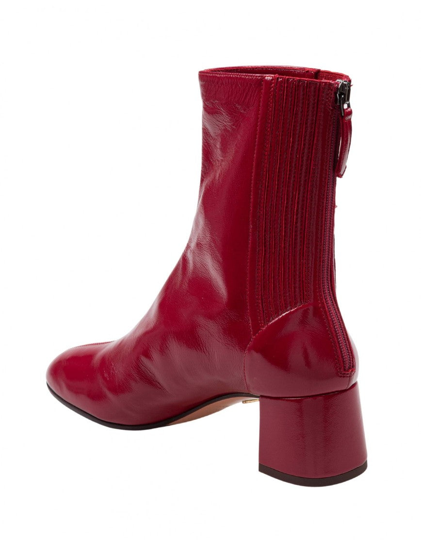Sain Honore' Bootie With Glossy Red Finish