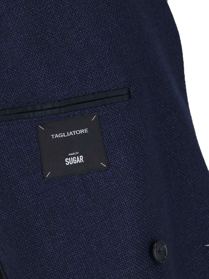 Double-Breasted Blazer – Navy Blue