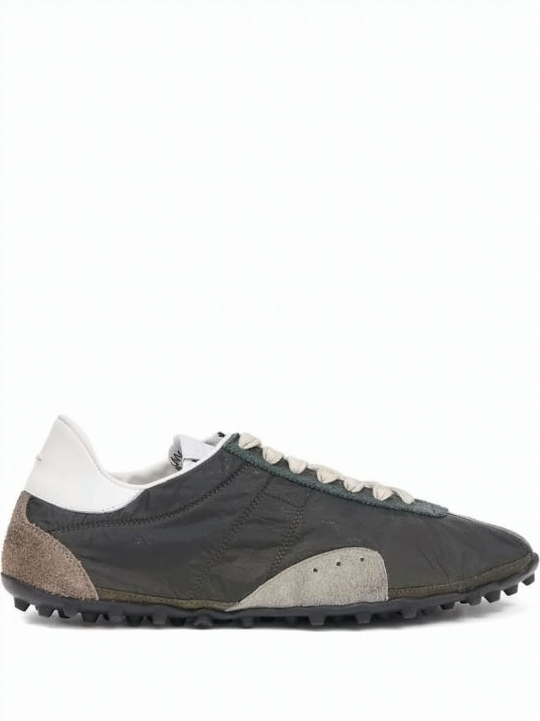 Low-Profile Sneakers with Polyester and Suede Overlays