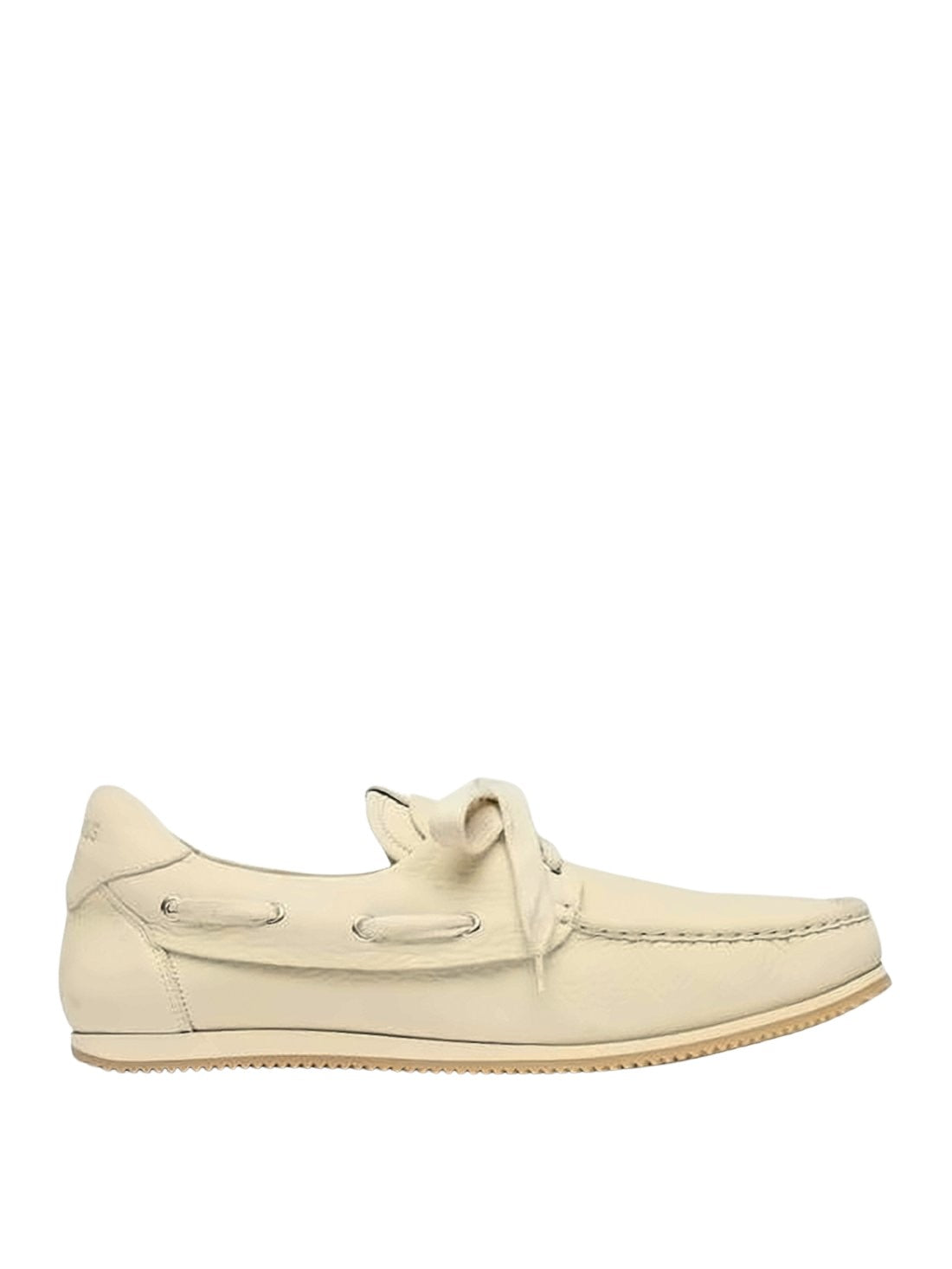 Minimalist Leather Loafers with Lace-Up Detail