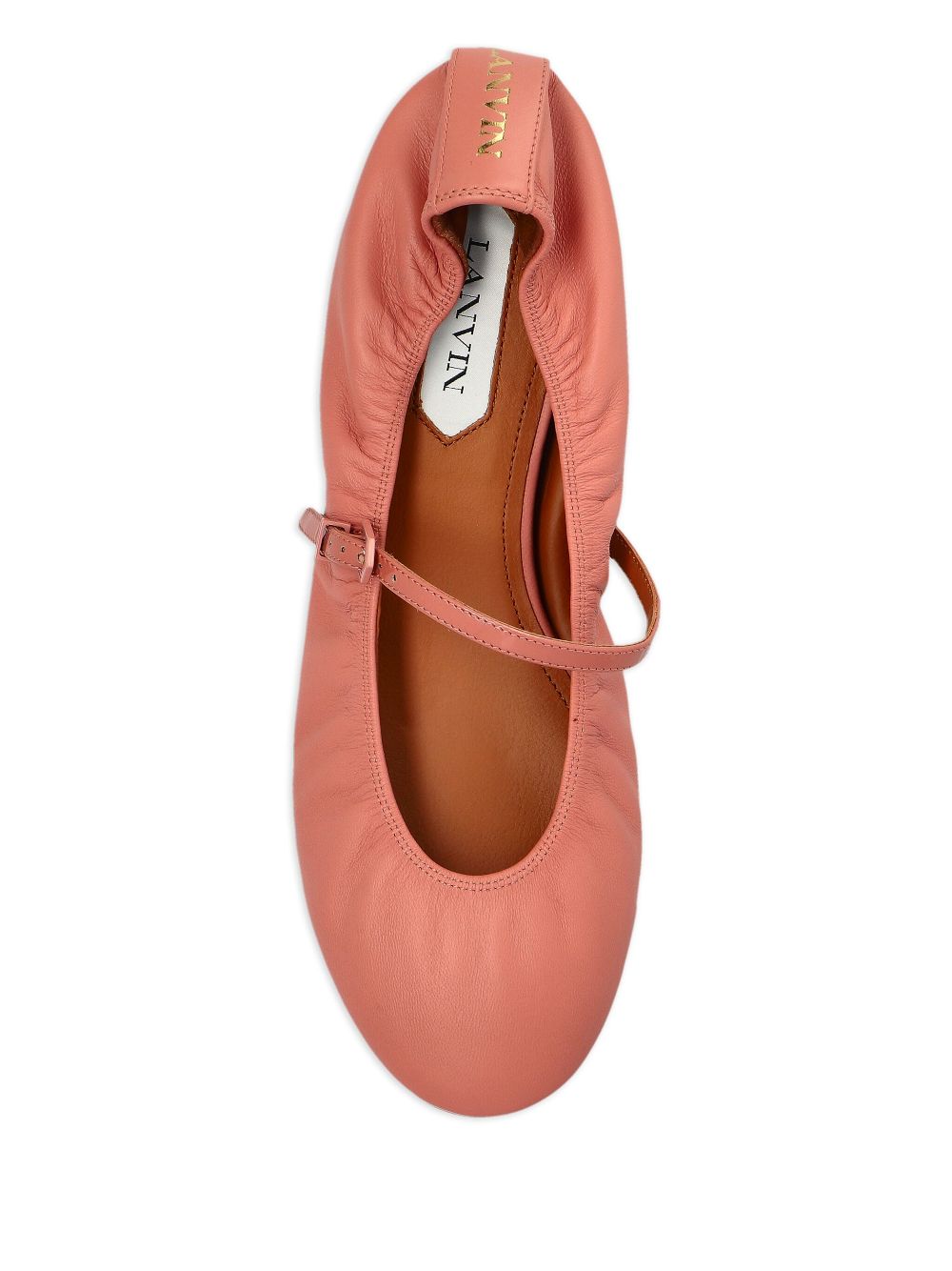 Buckle-Strap Flats with Rounded Toe