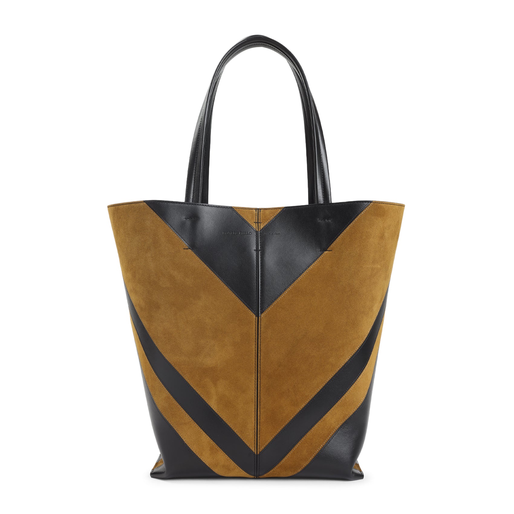 Structured Chevron Pattern Shopper Bag
