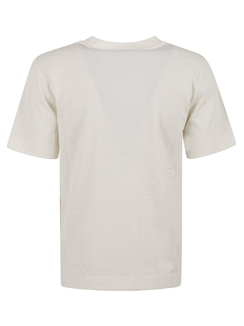 Check Motif T-Shirt With Logo Lettering