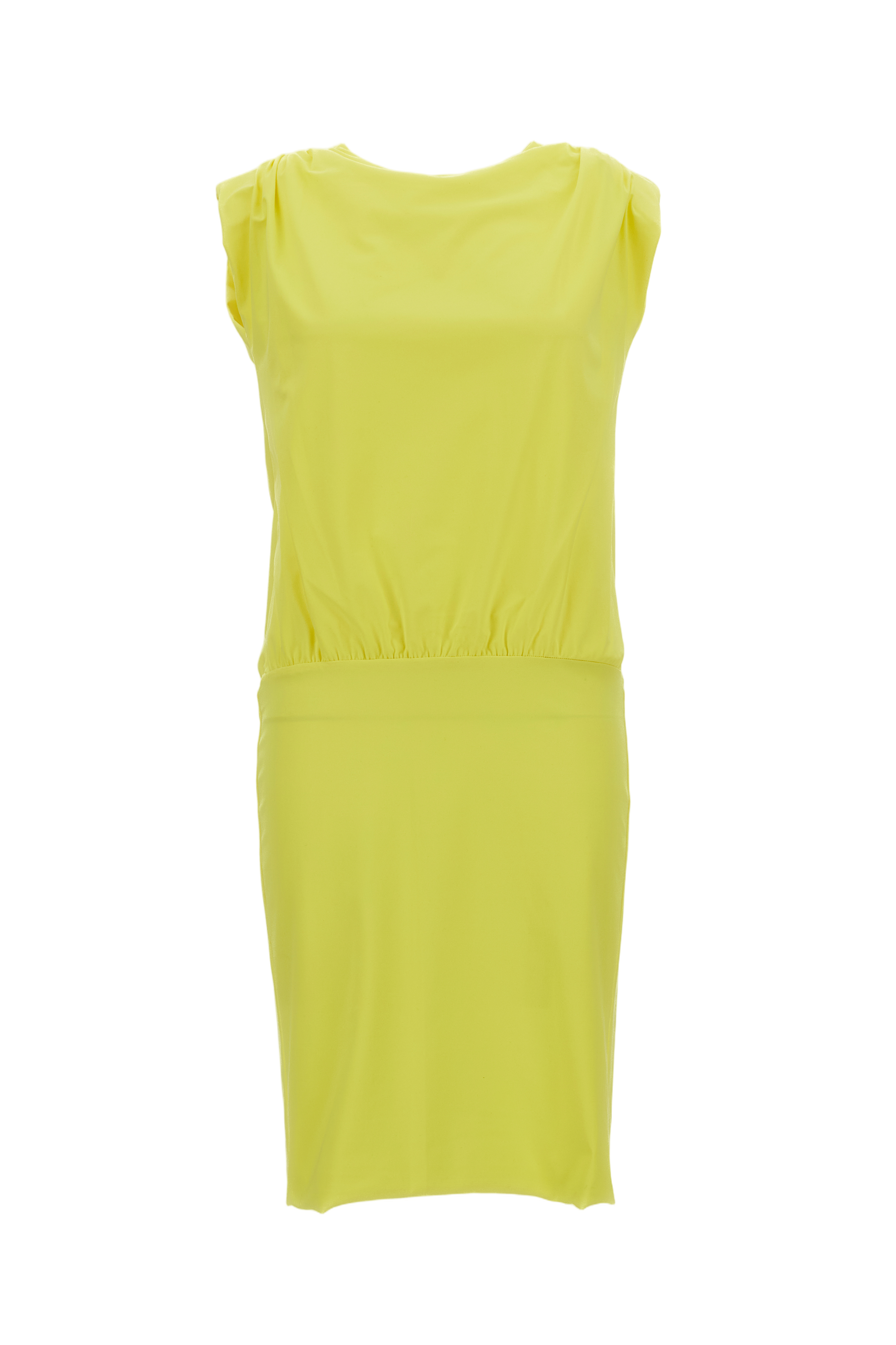 Flowing Yellow Dress with Elegant Silhouette