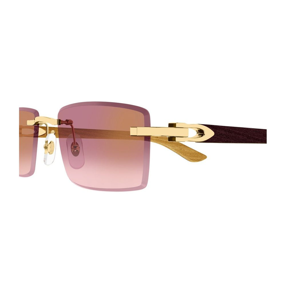 Ct0582S Décor C Allongé De Rimless Rectangular Sunglasses