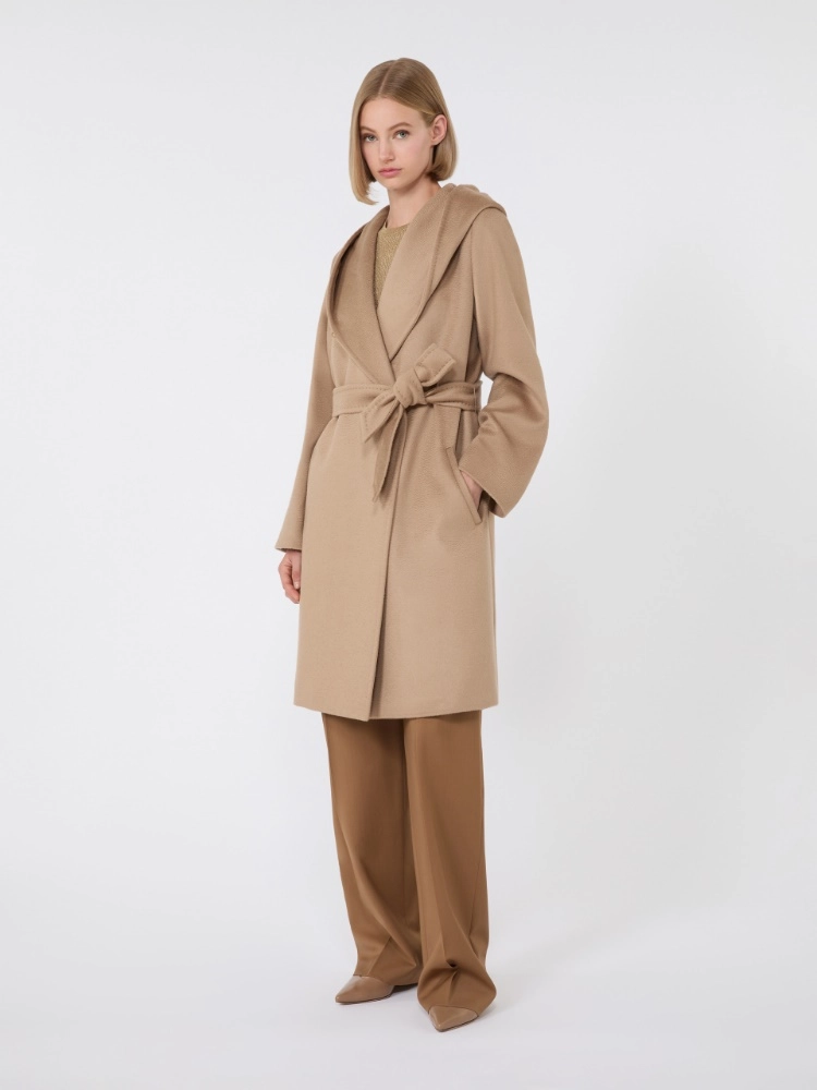 Classic Fit Short Coat With Draped Collar