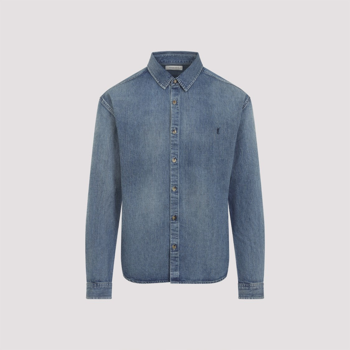 Classic Blue Cotton Shirt