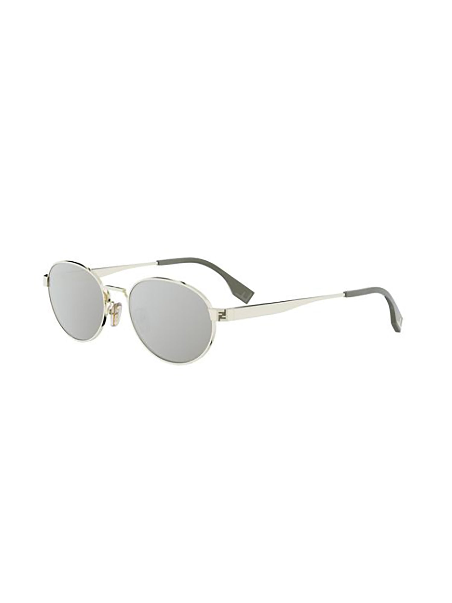 Reflective Oval Sunglasses with Metallic Finish and Comfortable Fit