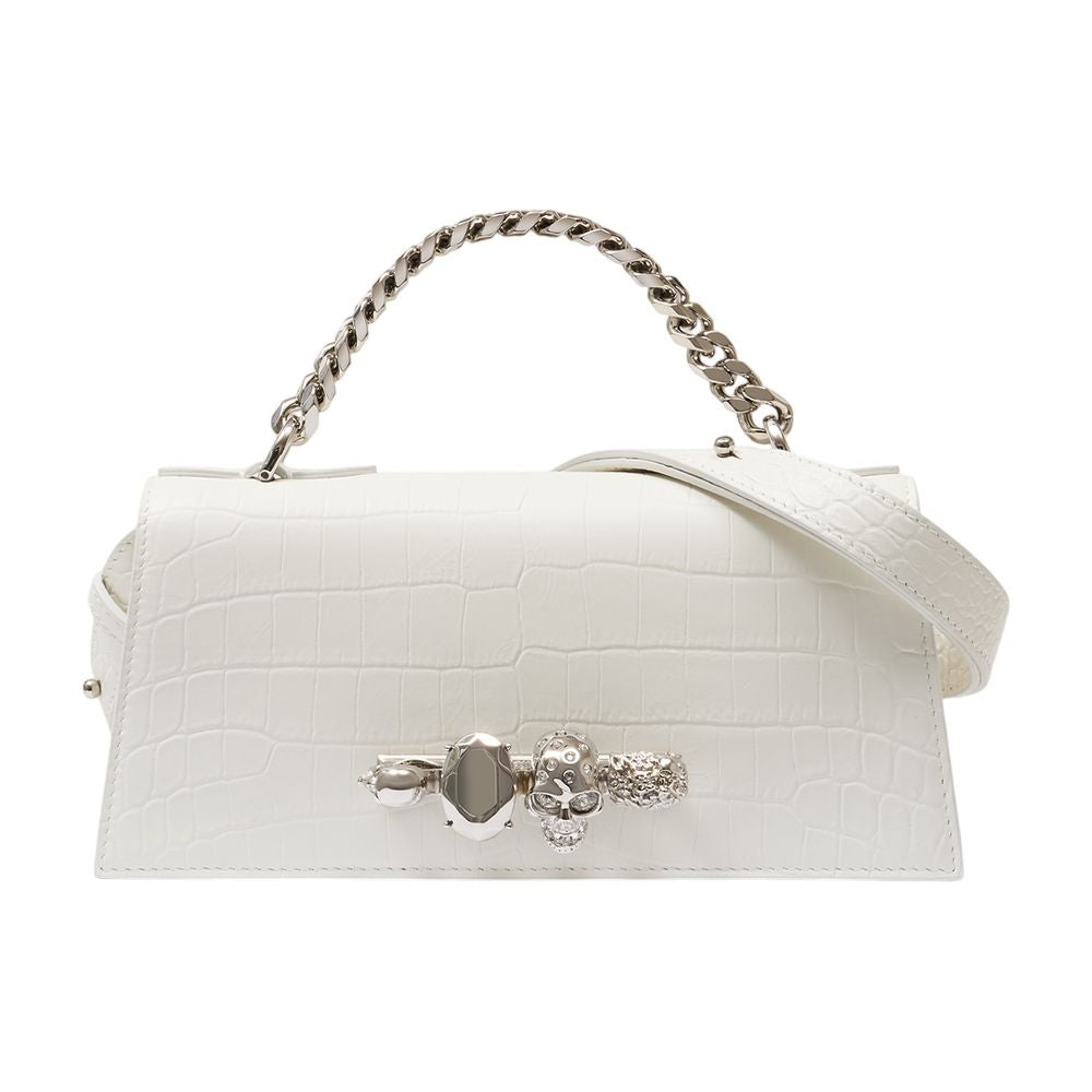Jewel Mini Shoulder Bag - Leather - White