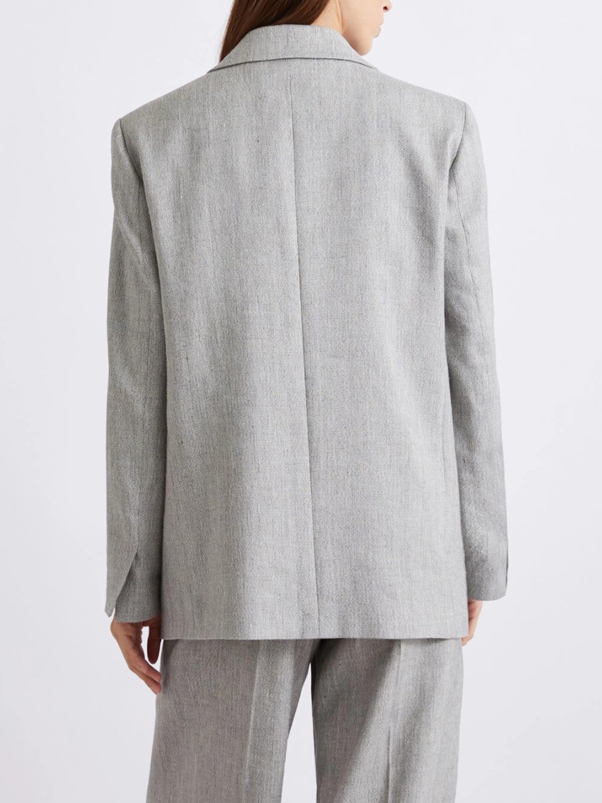 Grey Mlluggioso Tailored Grey Textured Blazer