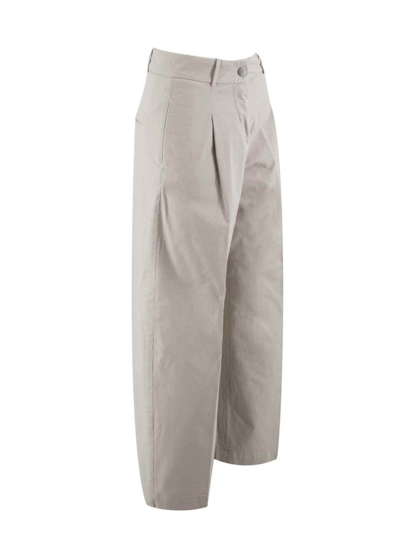 Straight-Leg Trousers With Mid-Rise Waist