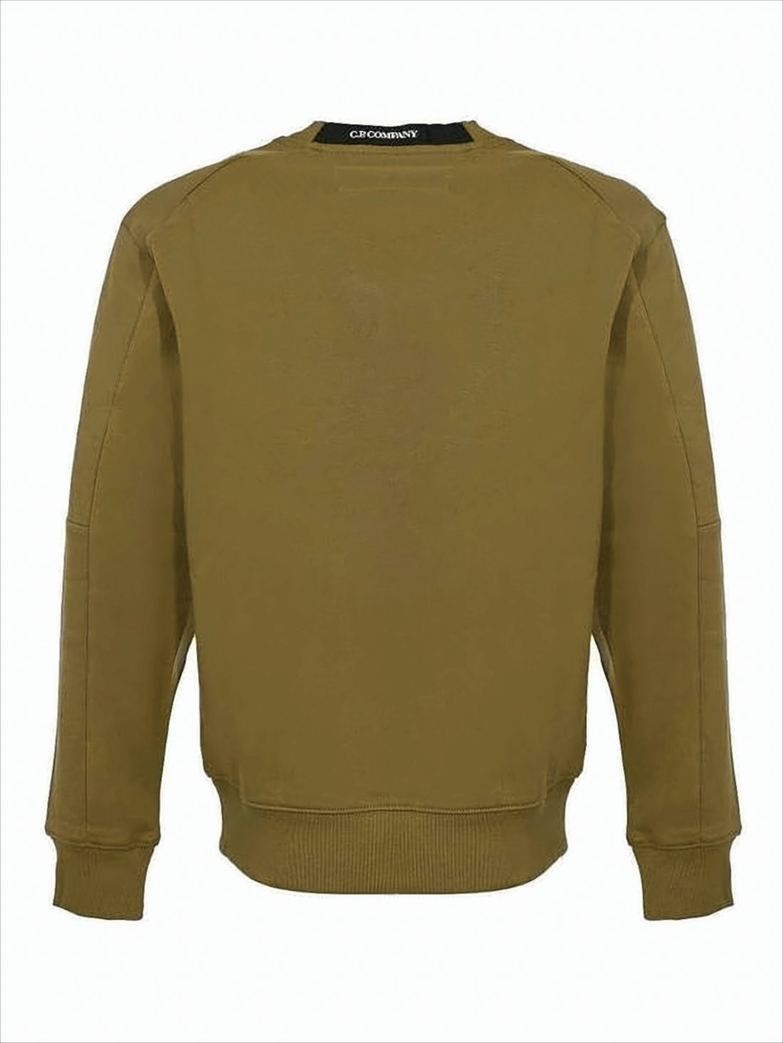 Long-Sleeve Olive T-Shirt with Zippered Pocket Detail