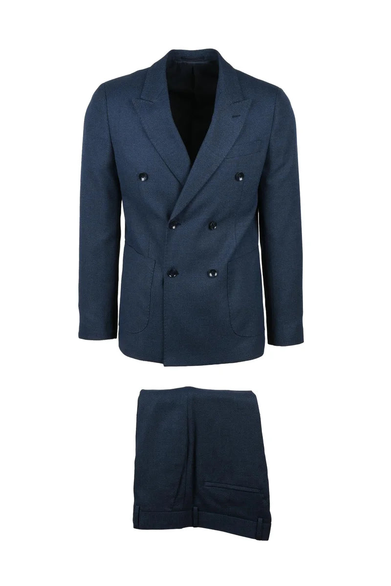 Double-Breasted Suit - Blue