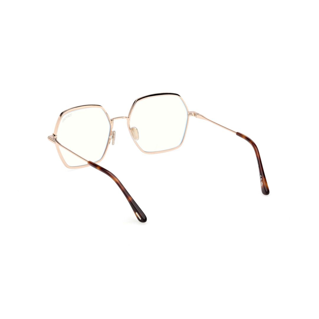 Ft6050-B Thin Metal Frame Hexagonal Sunglasses