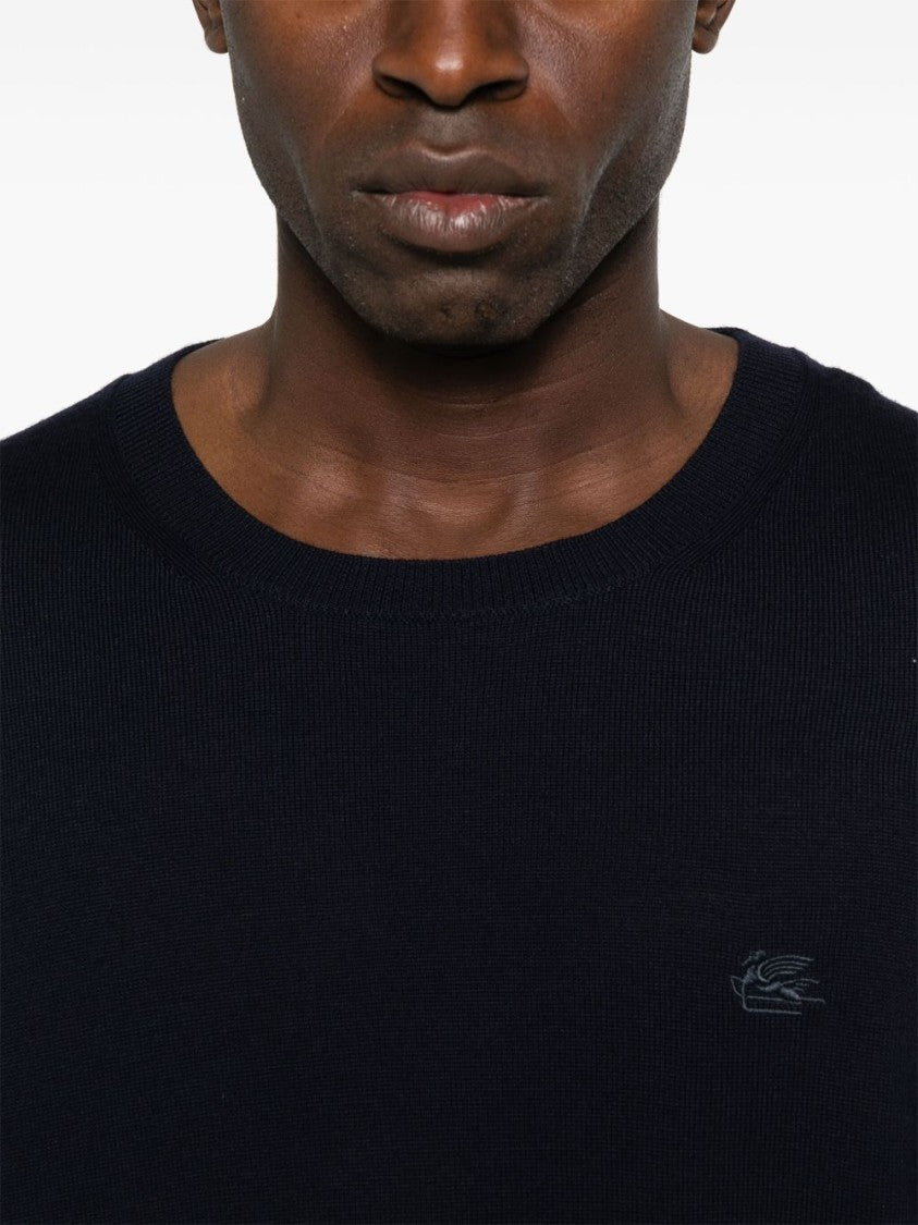 Nero Sweater with Embroidered Details