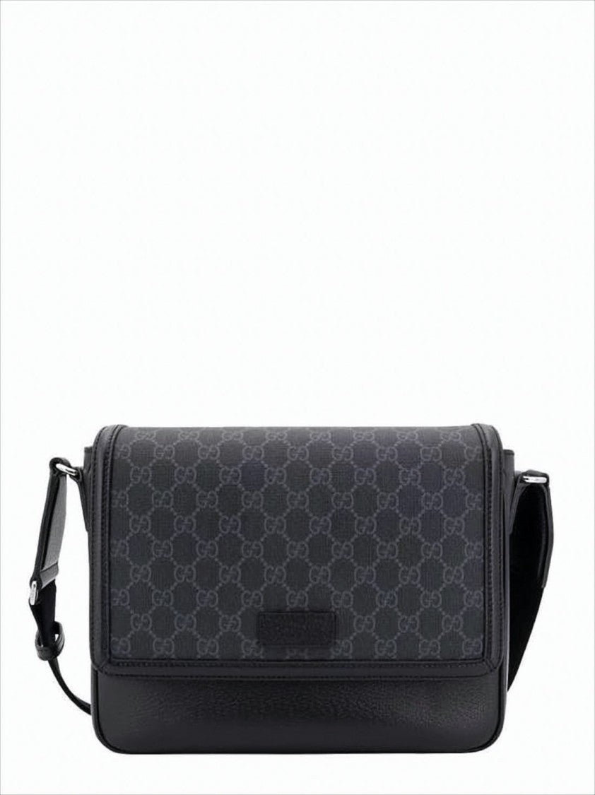 Structured Monogram Canvas Crossbody with Leather Accents
