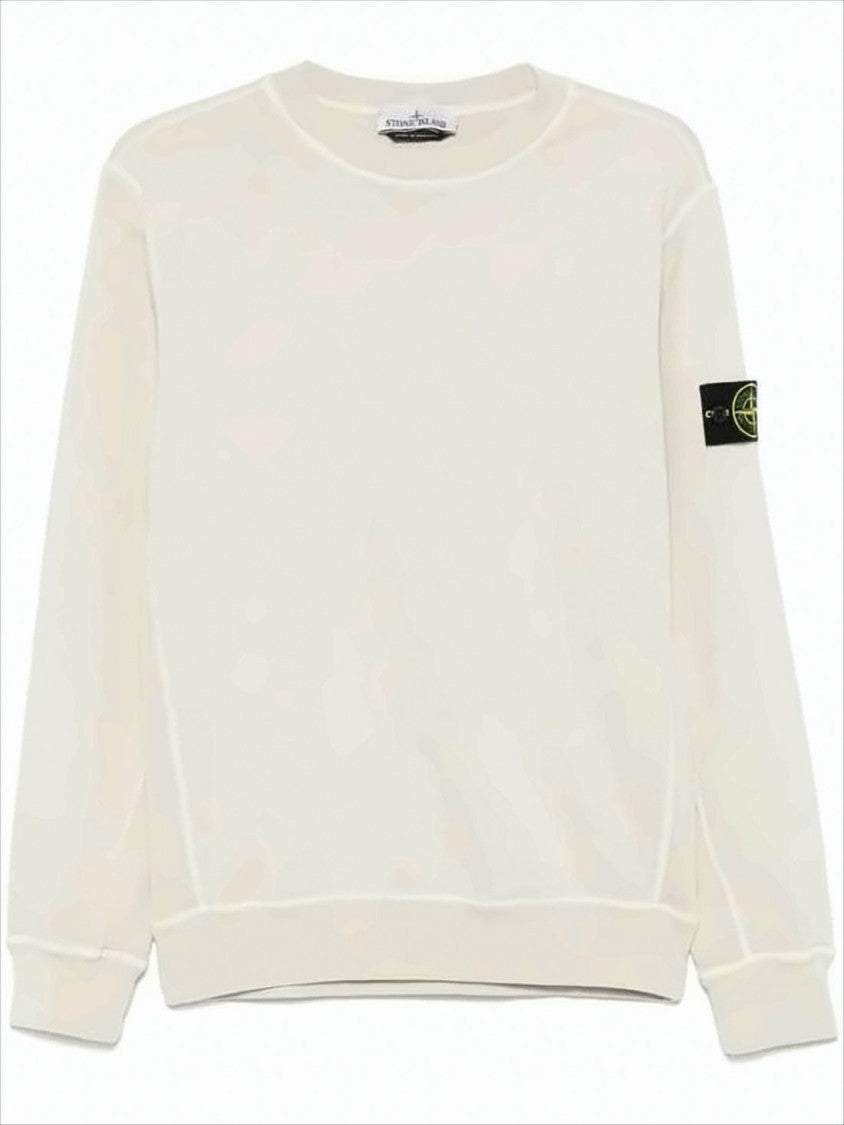 Long-Sleeve Cotton T-Shirt with Minimalist Design and Iconic Patch