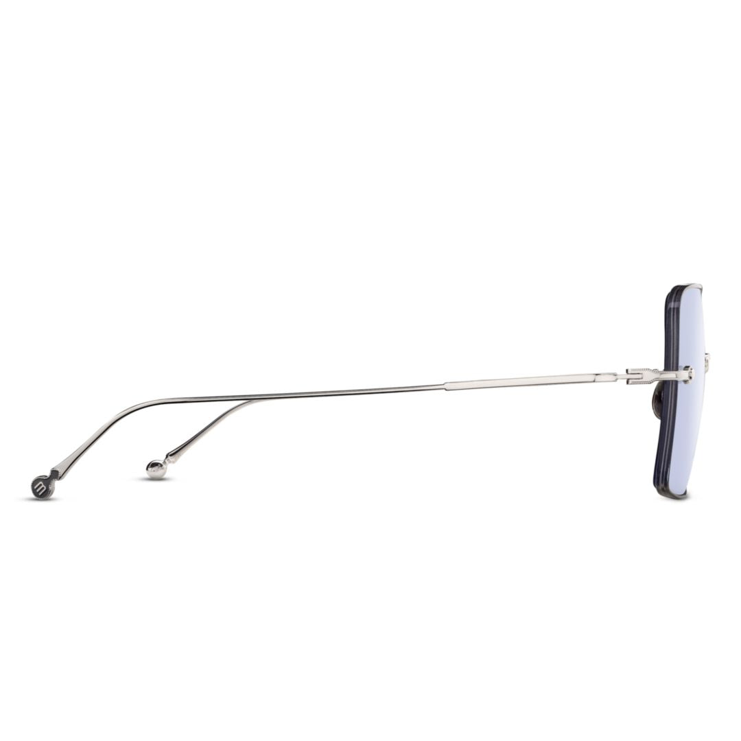 M5005.Sg Ultra-Thin Metal Frame Sunglasses with Rectangular Lenses