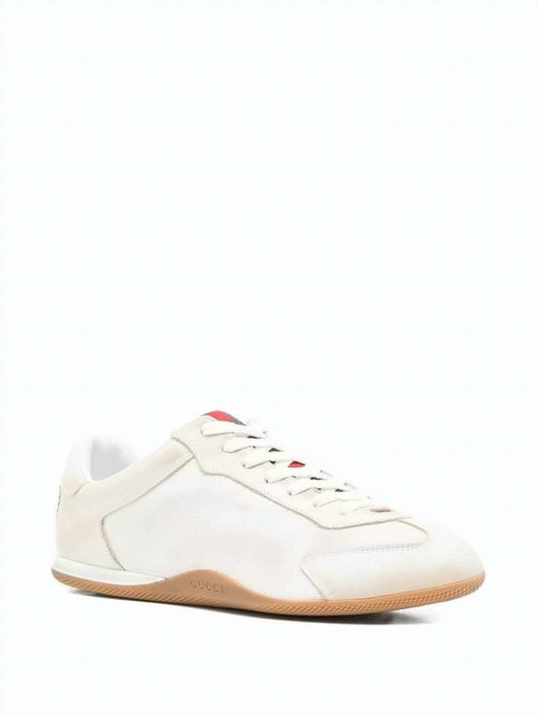 Low-Profile Leather Sneakers With Signature Stripes