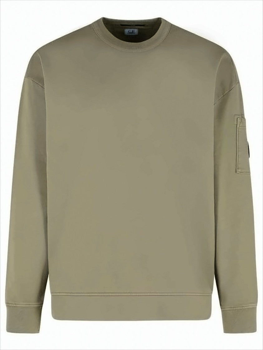 Relaxed Fit Long-Sleeve Cotton T-Shirt With Minimalist Pocket Detail