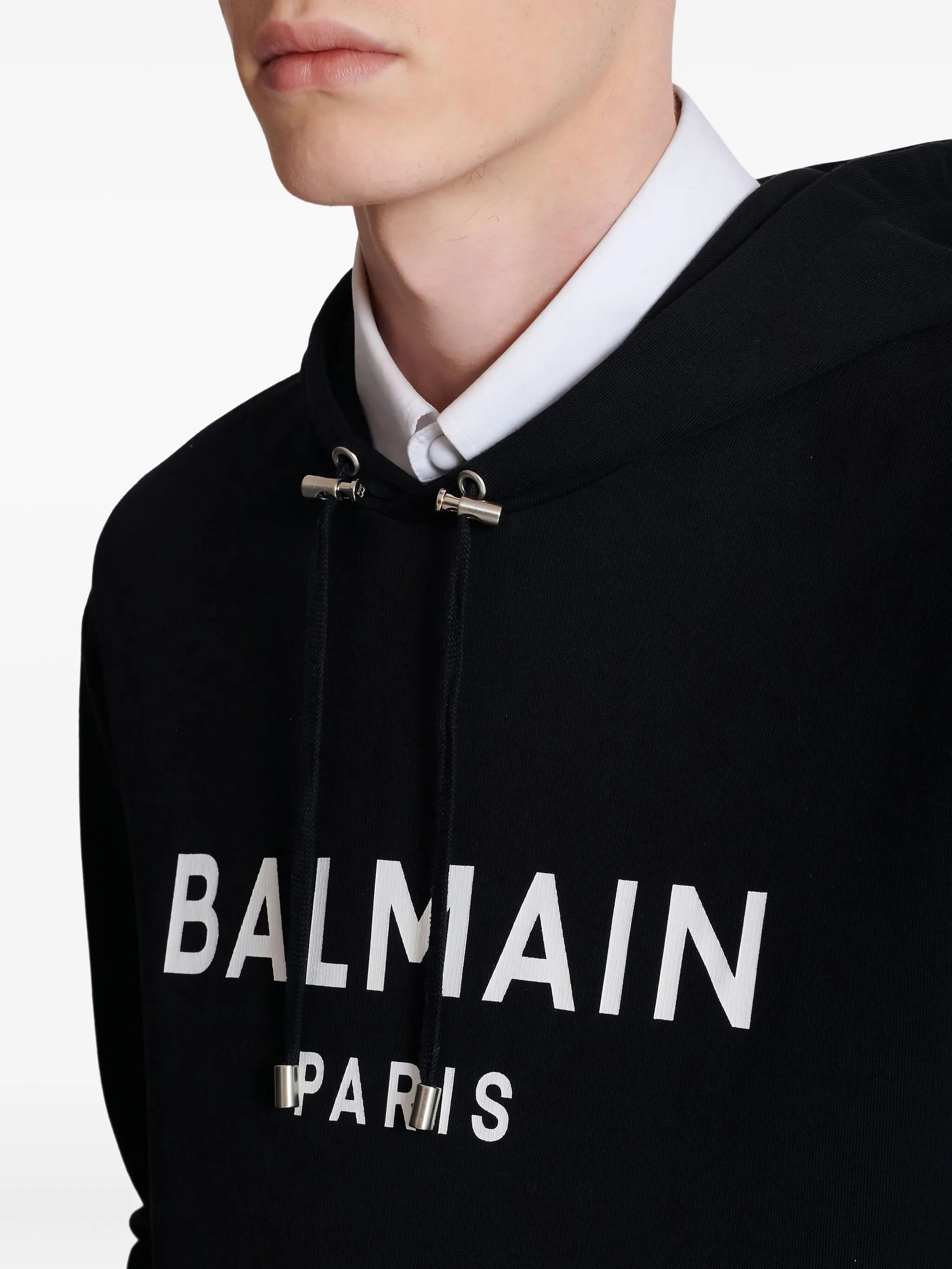 Black Classic Ls Cotton Hoodie