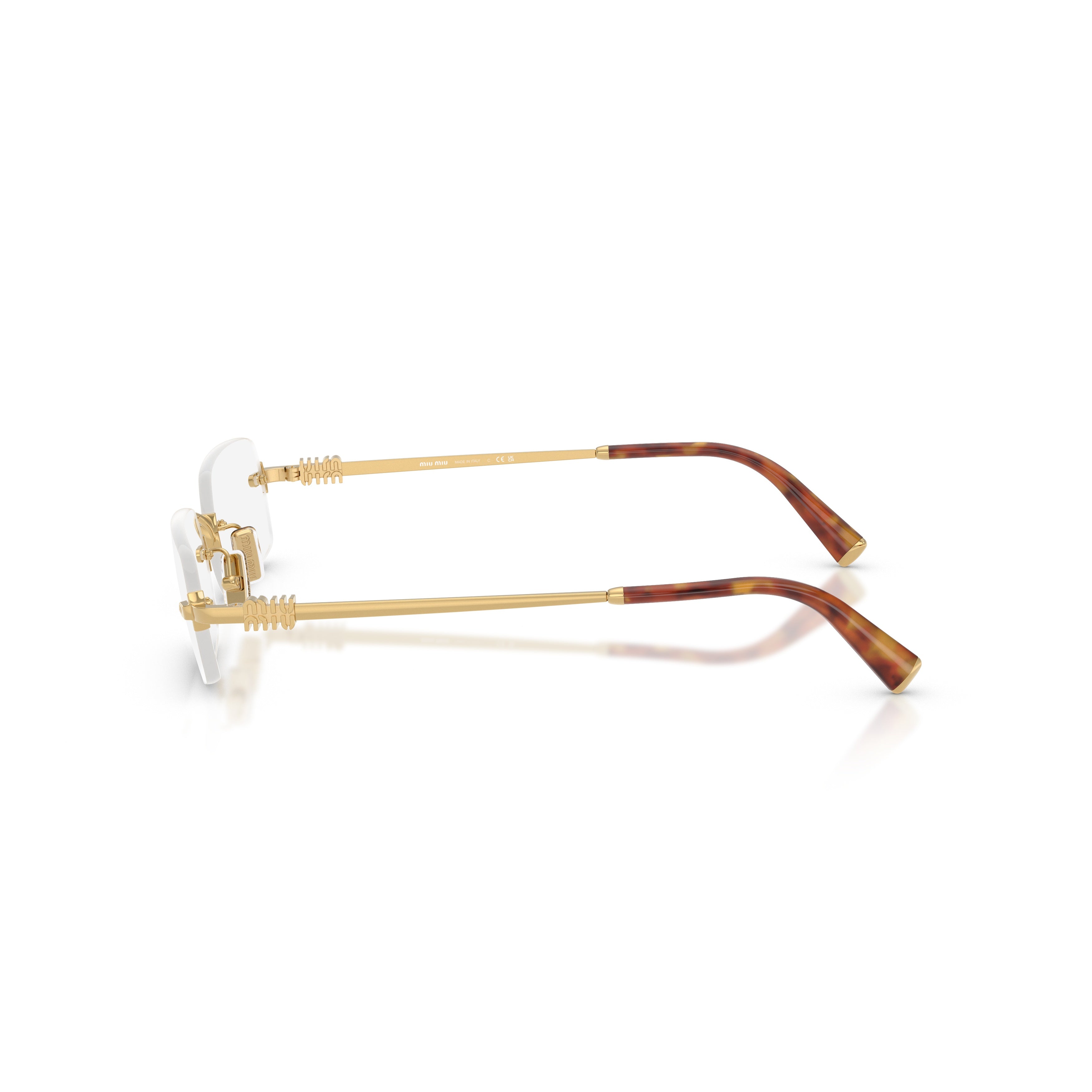 0mu 50yv Rectangular Rimless Eyeglasses
