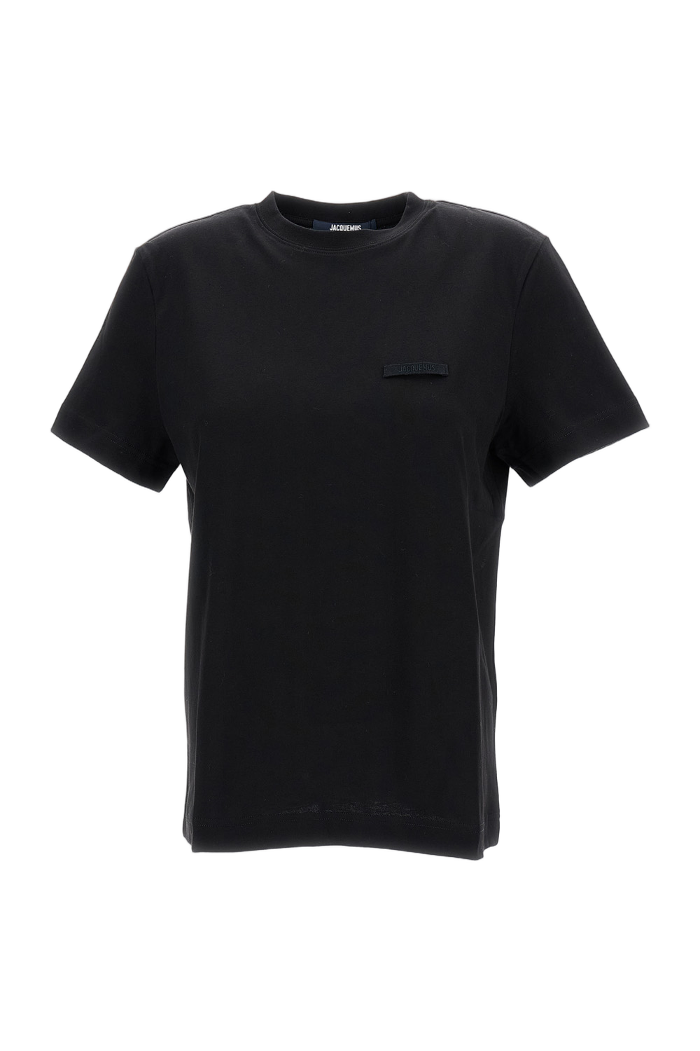 Cotton T-Shirt with Tonal Grosgrain Logo