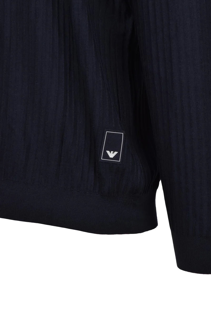 Wool Crew Neck Sweater - Blue