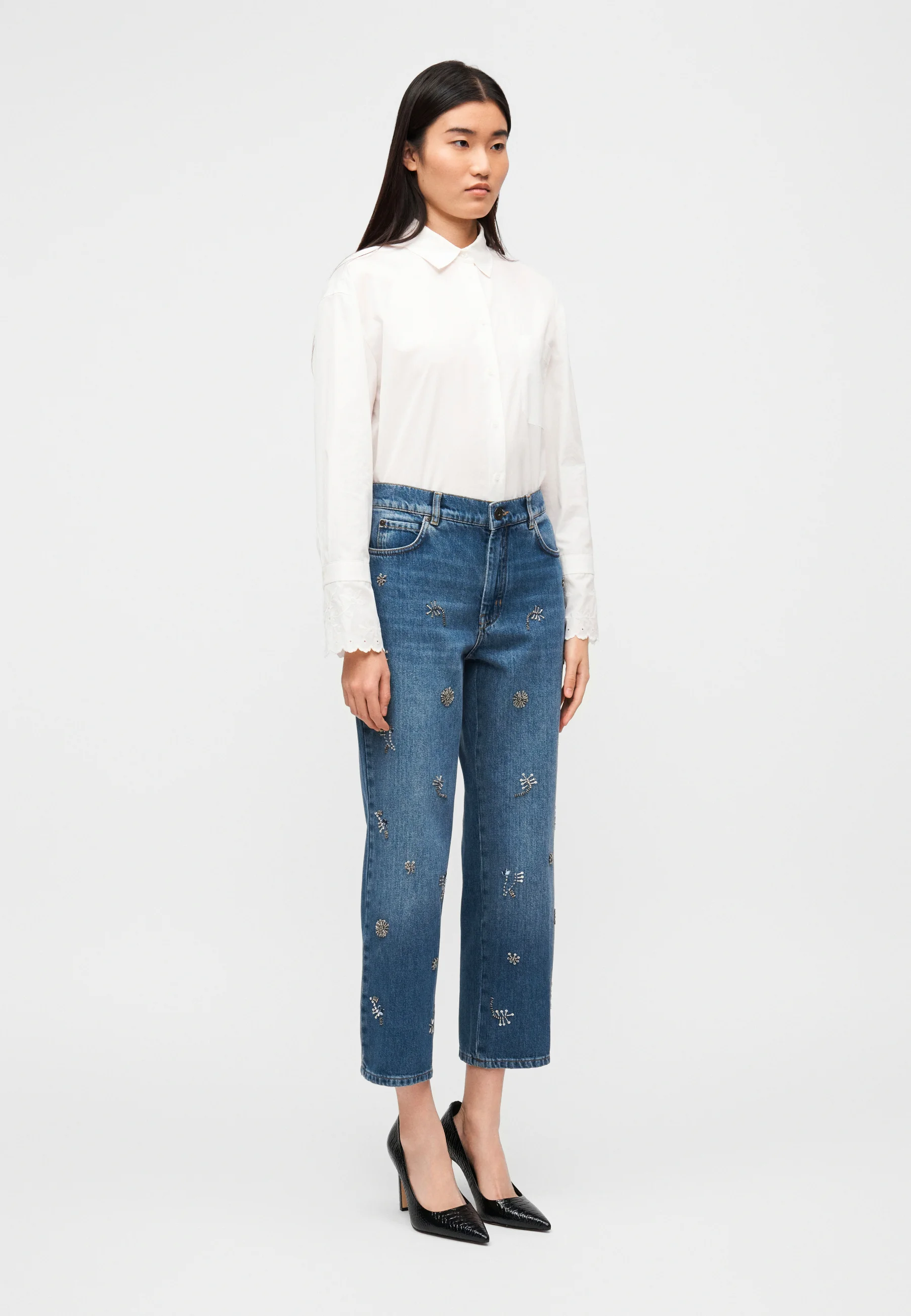 Light Used Blue Denim Jeans